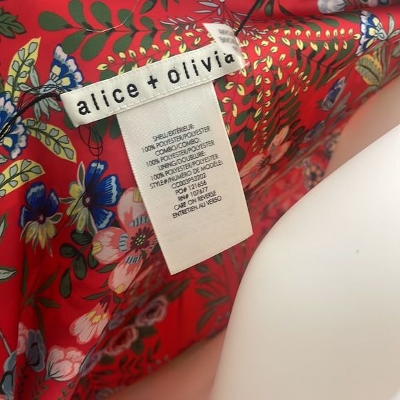 Alice + Olivia Multi Print Silk Reversible Jacket