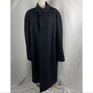 Burberry black mens trench with lining/long