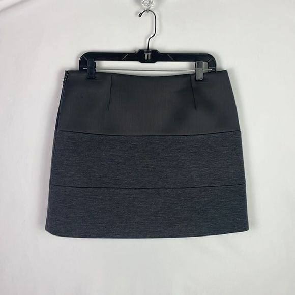 Brunello Cucinelli Grey Striped Mini Skirt