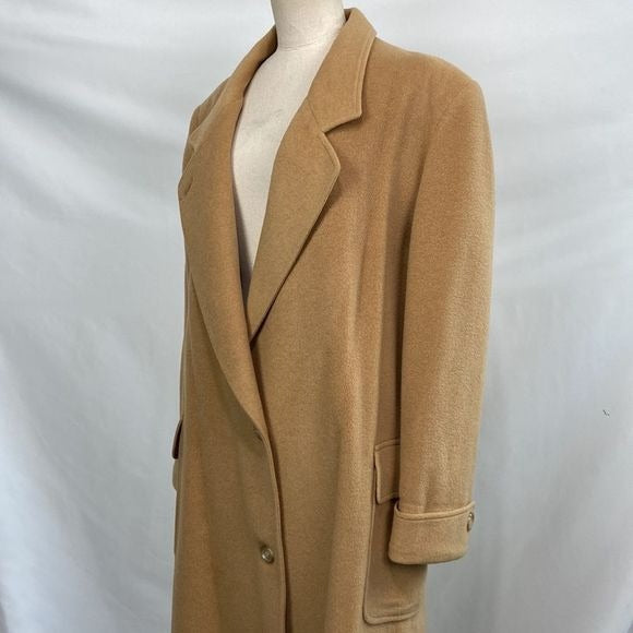 J Percy for Marvin Richards Tan Camel Wool Long Coat