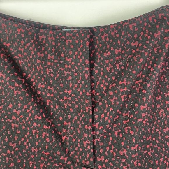 Prada Red Black Print Trousers