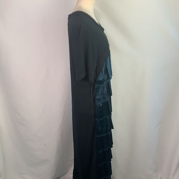 Lanvin VTG black with bow top/layered bottom dress