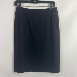 Escada Black Pencil w Zip Pocket Skirt