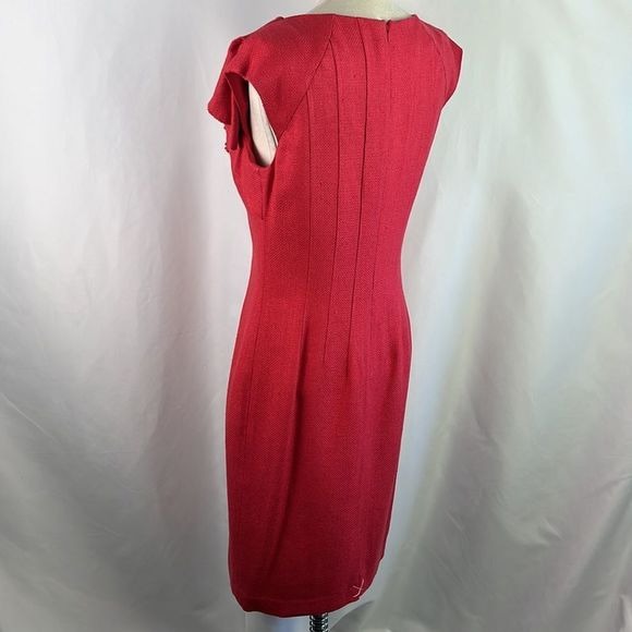 Kay Unger NWT Pink Dress with Ruffle Neck