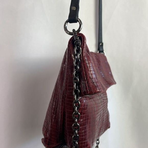 Daniella Lehavi Burgundy Woven Leather Bag