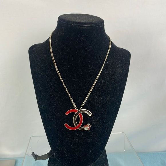 Chanel Rare Ladybug Double C Necklace
