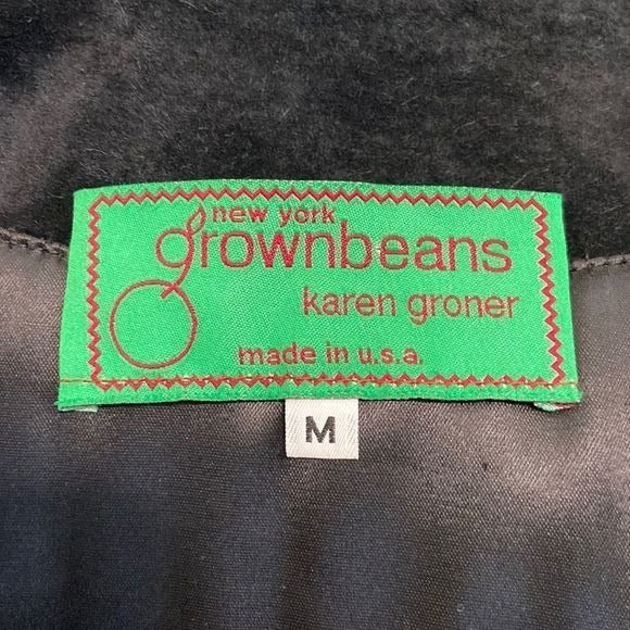 Grownbeans Karen Groner Vintage Leather Shearing w/ Patches Full Jacket
