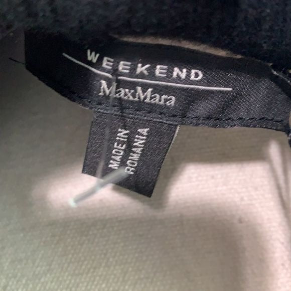 Max Mara NWT Black w/ Pom Pom Trim Sweater