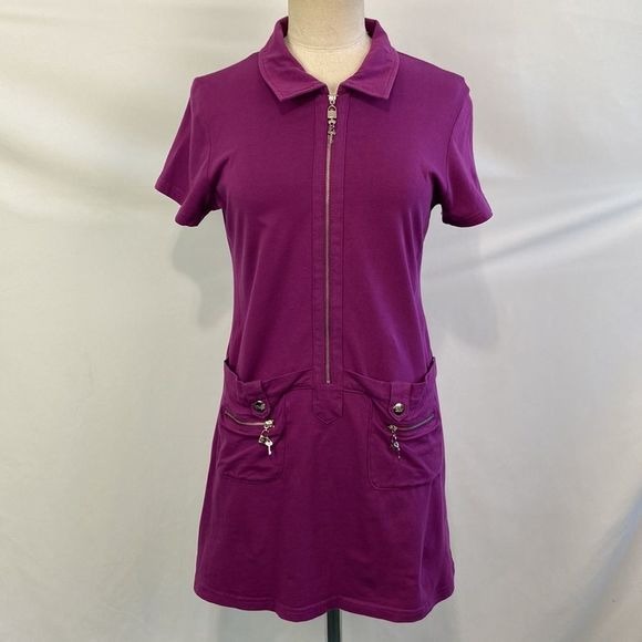 Christian Dior Purple Zip with Charms Dress