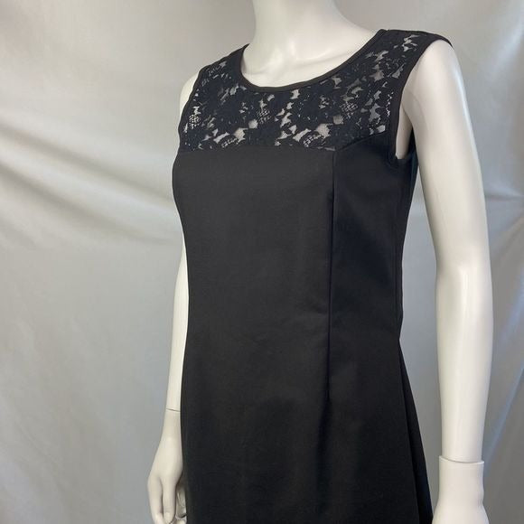 Cacharel Black with Lace Detail Dress