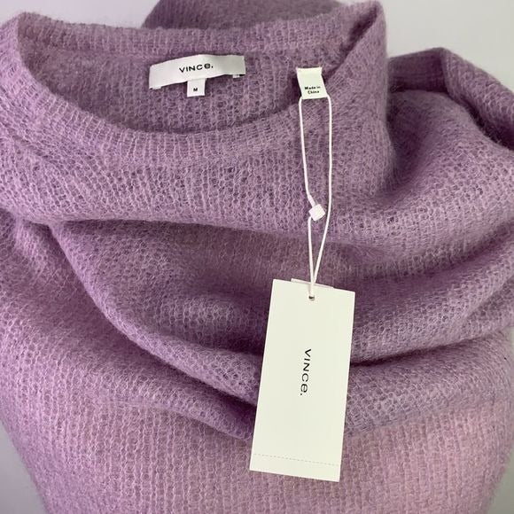 Vince NWT Lavender Mohair Blend Sweater