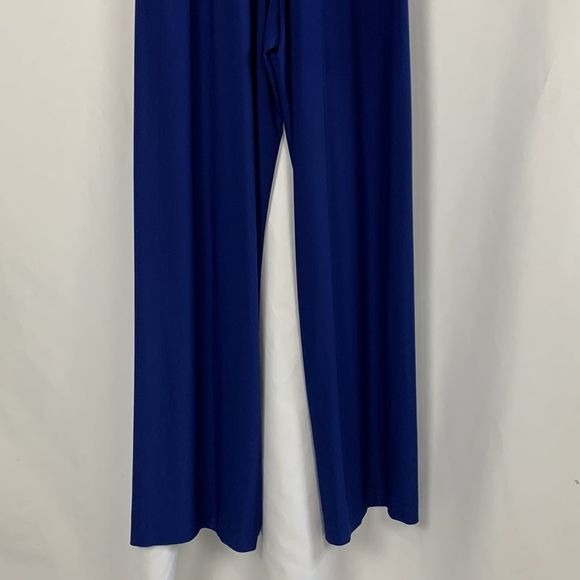 Norma Kamali Deep Blue V-Neck Vintage Jumpsuit