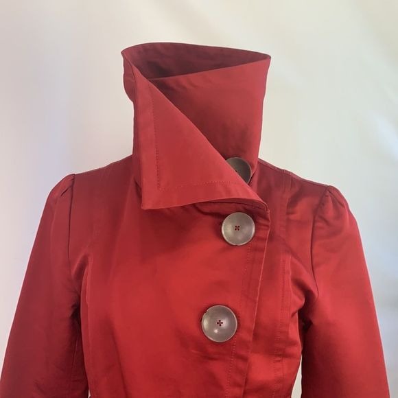 Soia & Kyo Red Trench Coat