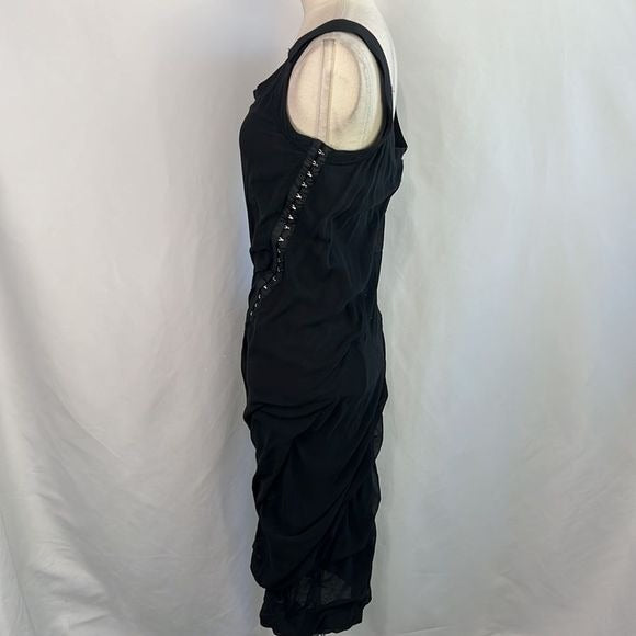 Dolce&Gabanna Black Cinched with Hook/eye detail dress