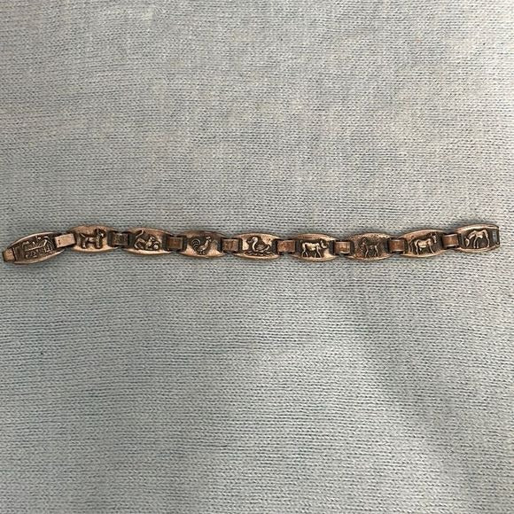 Vintage Sterling Animal Detail Bracelet