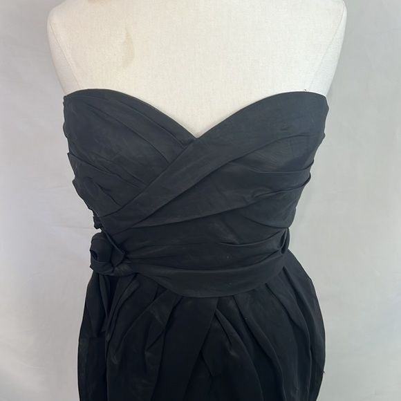 NWT Marc Jacobs Black Strapless Pleated Dress