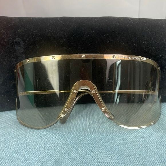 Rare Yoko Ono Vintage Shield Sunglasses