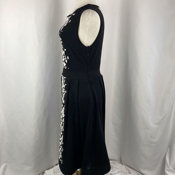 Giambattista Valli Black and White Knit Midi Dress