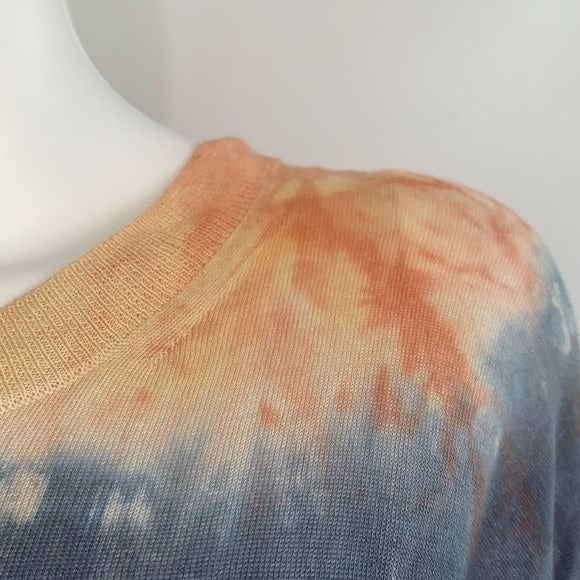 Zadig & Voltaire NWT tie dye raw edge sweater