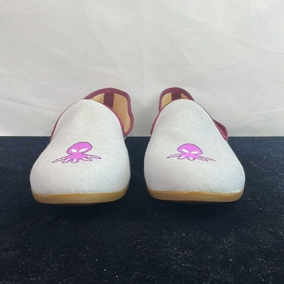 Galet Gray with Purple Octopus Loafers with Box