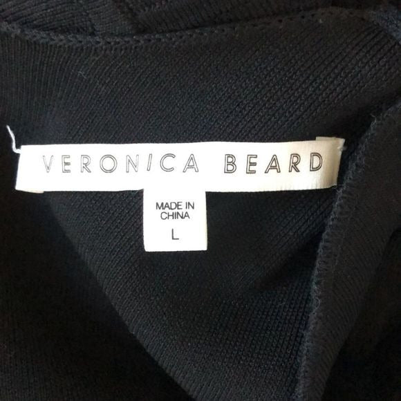 Veronica Beard Black Knit Pencil Skirt Dress