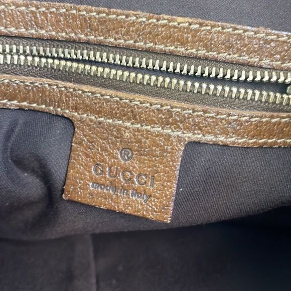 Gucci Vintage Tan Logo Cross Body Bag
