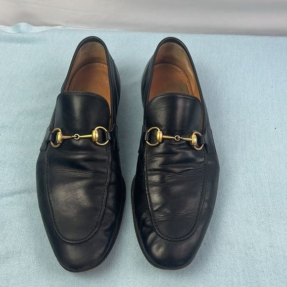 Men’s Black Loafers with Bit Buckle Gucci