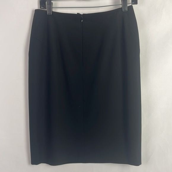 Escada Black Pencil w Zip Pocket Skirt