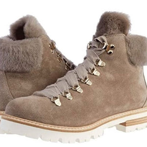 AGL Tan Suede Fur Lined Boots