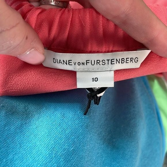 Diane Von Furstenberg NWT Pink Dress with Cutout Back
