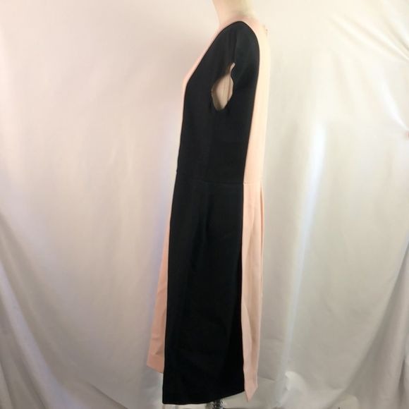Fendi Pink Black Color Block Dress