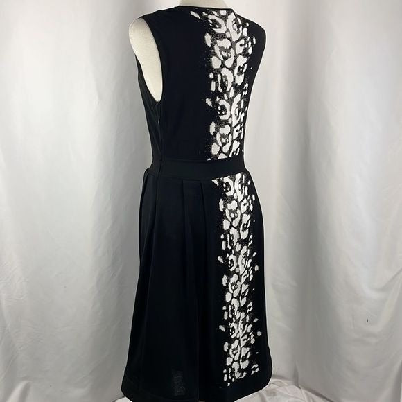 Giambattista Valli Black and White Knit Midi Dress