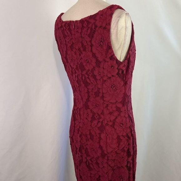 Ralph Lauren Wine Lace Gown