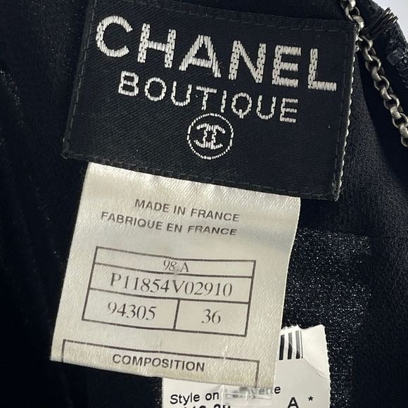 Black Chanel pin dress RARE and vintage