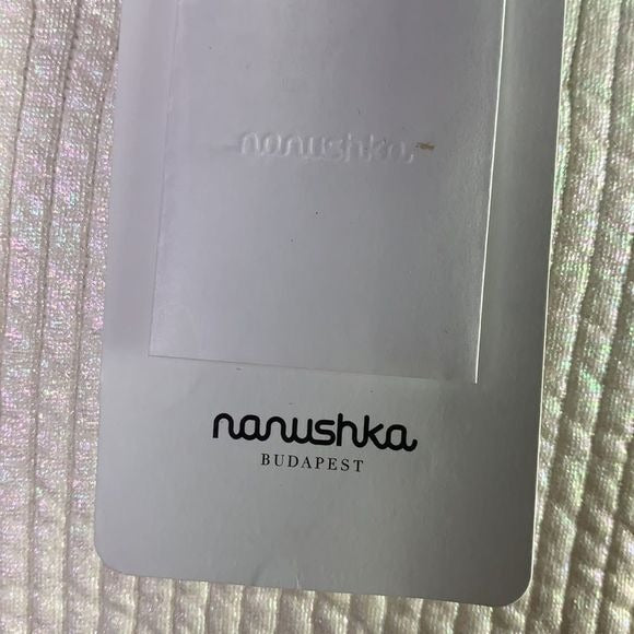 NWT Nanushka textured pearlized top
