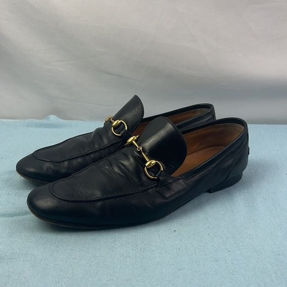 Men’s Black Loafers with Bit Buckle Gucci