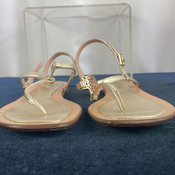 Marc Cain Gold with Cat Detail Flats