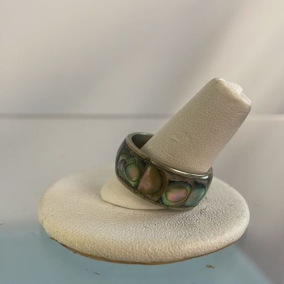 Abalone Sterling Band Ring