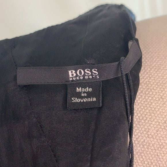 Hugo Boss NWT black grey sheath dress
