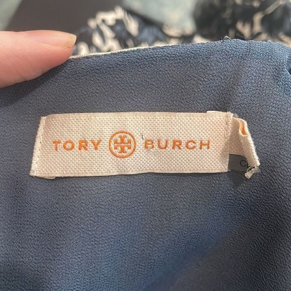 Tory Burch Blue Floral Sheath Dress
