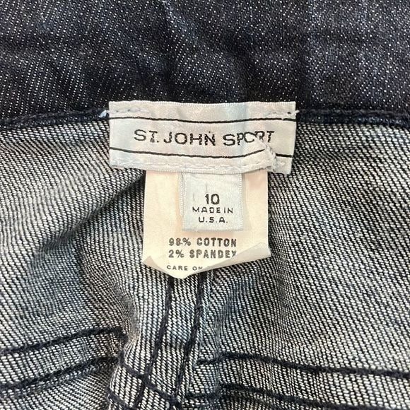 St John Dark Denim Straight Leg Jeans