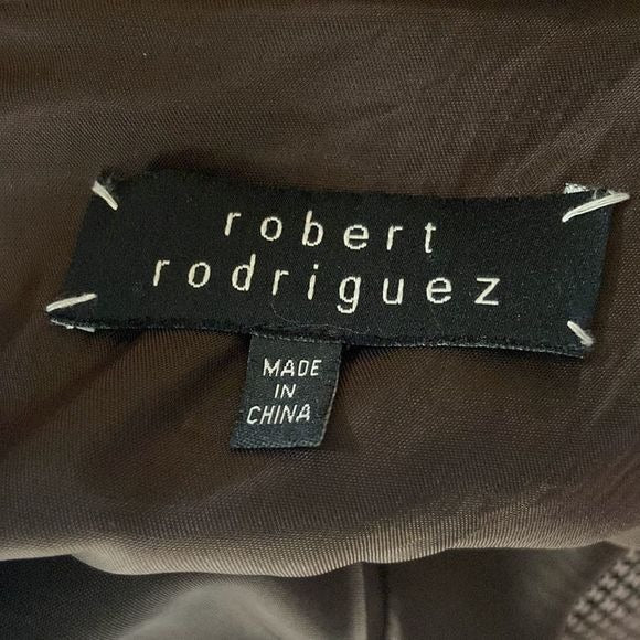 Robert Rodriguez Copper Beaded Cocktail Dress
