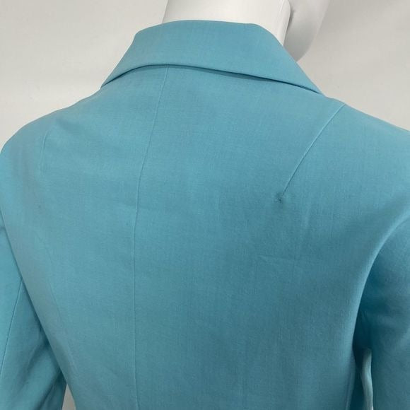 Moschino Blue w Beaded Buttons Belt Jacket