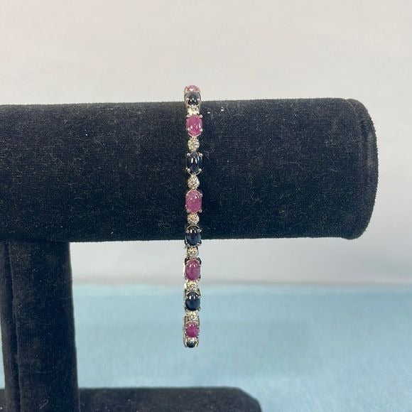 14kt Black and Purple Stone Bracelet