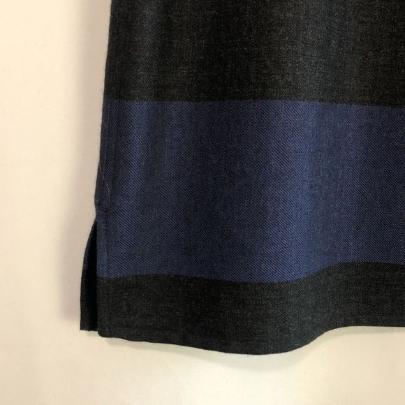 Emanuel Grey/Blue Striped Skirt Set
