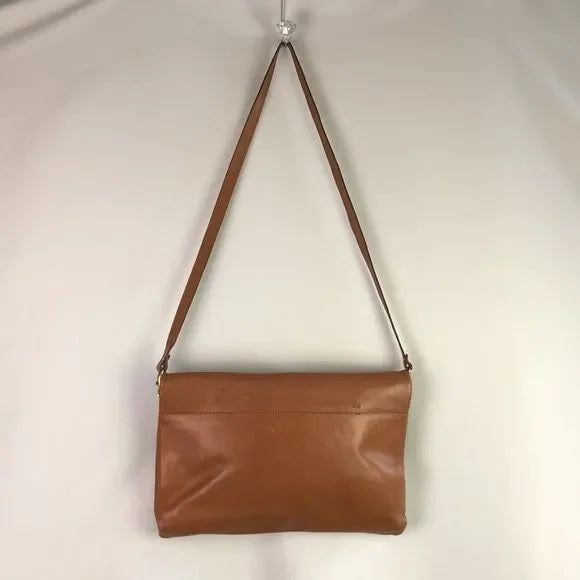 I Santi Italian Brown Leather Thin Bag