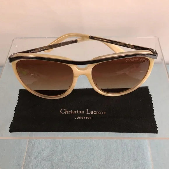 CHRISTIAN LACROIX Vintage Mother of Pearl in Box Sunglasses
