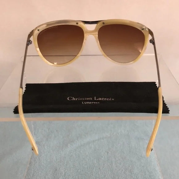 CHRISTIAN LACROIX Vintage Mother of Pearl in Box Sunglasses