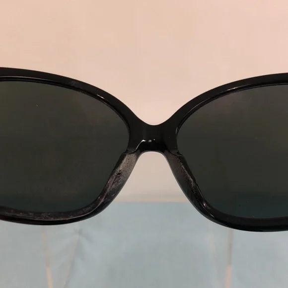 CHANEL Black with Logo Big Frame Sunglasses