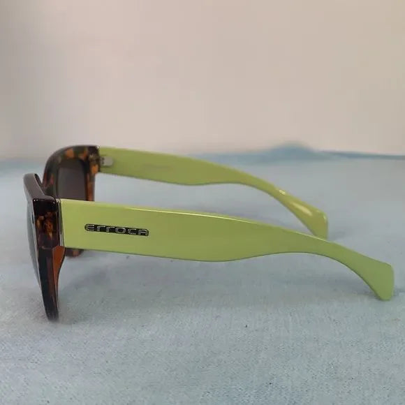 Erroca Tortoise and Green Sunglasses